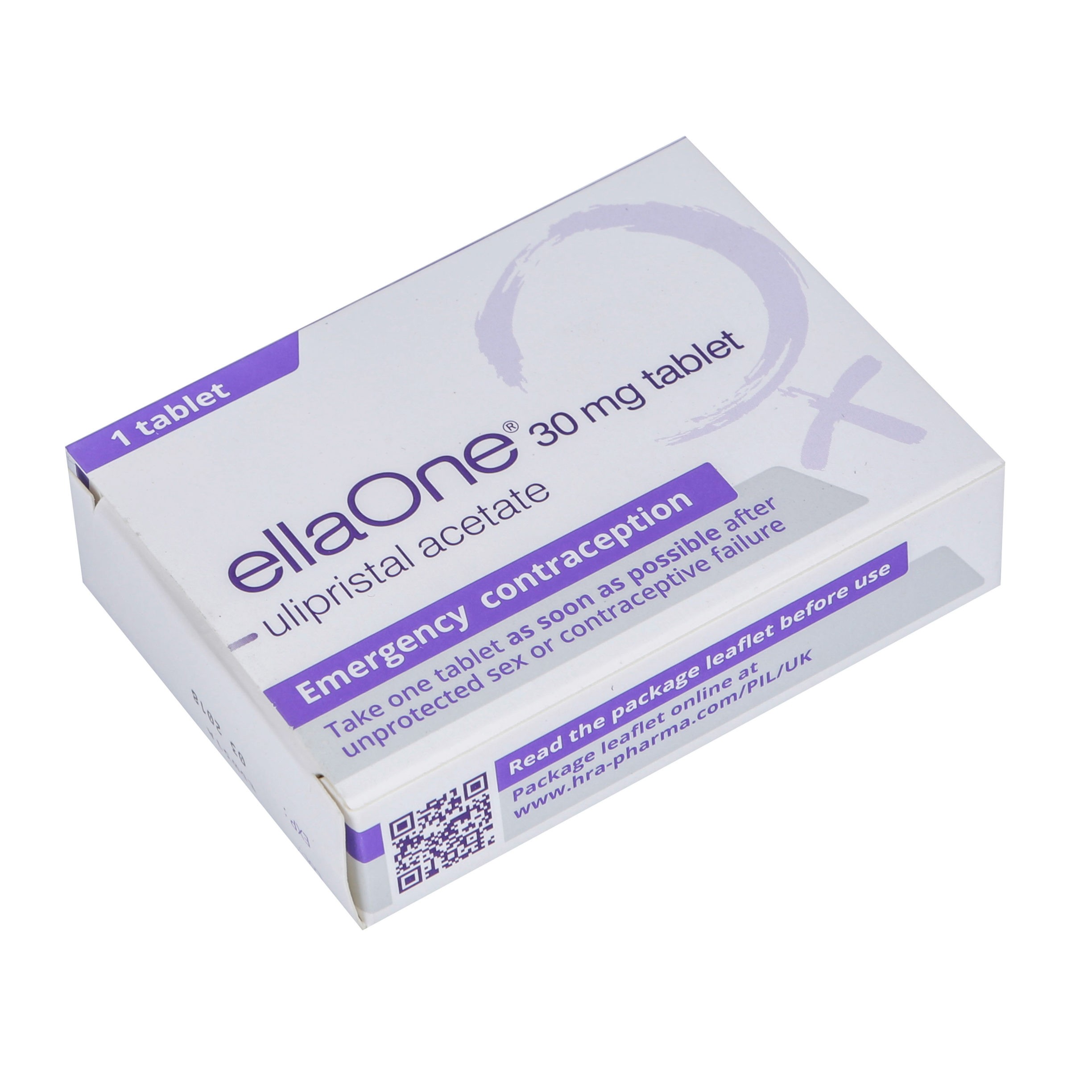 ellaOne Tablet (5-Day Pill) - 30mg, 1 tablet (single dose treatment)