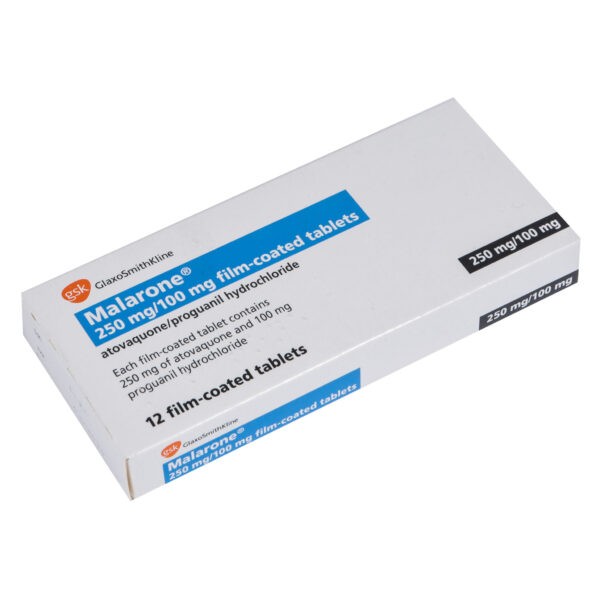 Malarone atovaquone/proguanil 250mg tablets available at Post My Meds