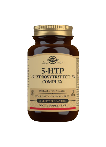 This is a picture of the Solgar 5-HTP L-Hydroxytryptophan Product.
