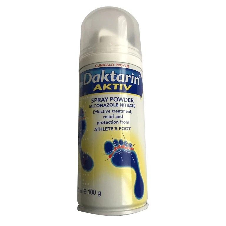 Daktarin Aktiv Spray Powder 100g Micanazole Powder PostMyMeds